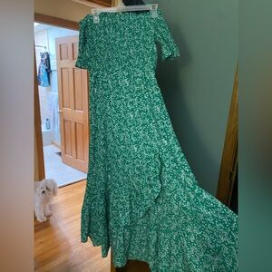 Green Floral Dress